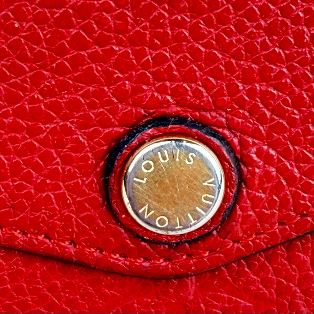 Louis Vuitton Red Empreinte Sarah Long Wallet GA2106 Initials A.M. - Picture 7 of 16
